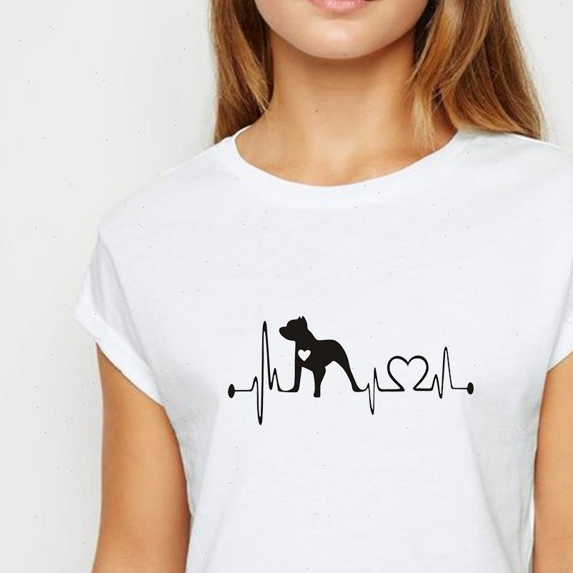 womens oversize dog electrocardiogram ladies girls casual spring summer t shirt harajuku show thin graphic o collar, White 
womens oversize dog electrocardiogram ladies girls casual spring summer t shirt harajuku show thin graphic o collar, White