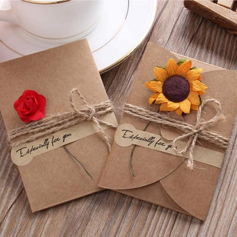 10Pcs Greeting Card DIY Handmade Retro Kraft Paper Blank Envelopes Postcard For Birthday Present Mother's Day Wedding Cards
10Pcs Greeting Card DIY Handmade Retro Kraft Paper Blank Envelopes Postcard For Birthday Present Mother's Day Wedding Cards