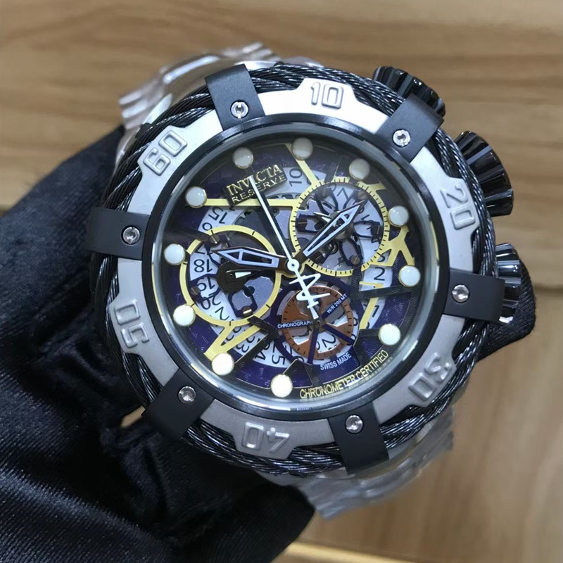 lnvicta Bolt Thunderbolt Men Watch Swiss Quartz 52mm Stainless Steel Undefeated Invicto Relógio Masculino For Dropshipping, Slivery;brown
lnvicta Bolt Thunderbolt Men Watch Swiss Quartz 52mm Stainless Steel Undefeated Invicto Relógio Masculino For Dropshipping, Slivery;brown