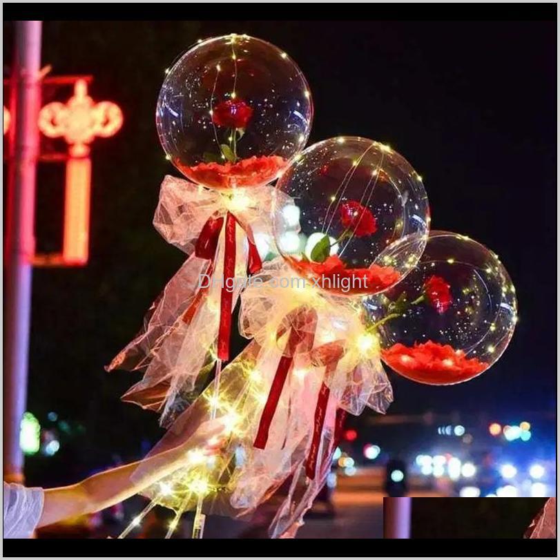 Decorative Flowers Wreaths Festive Supplies Home & Garden Drop Delivery Led Luminous Balloon Rose Bouquet Helium Transparent Ballons Wedding
Decorative Flowers Wreaths Festive Supplies Home & Garden Drop Delivery Led Luminous Balloon Rose Bouquet Helium Transparent Ballons Wedding