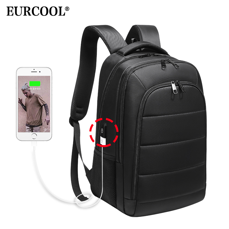 EURCOOL Men 15.6 inch Laptop Backpack for Male Mochila Travel Bags Water Repellent Teenage Backpacks School n0001, Black
EURCOOL Men 15.6 inch Laptop Backpack for Male Mochila Travel Bags Water Repellent Teenage Backpacks School n0001, Black