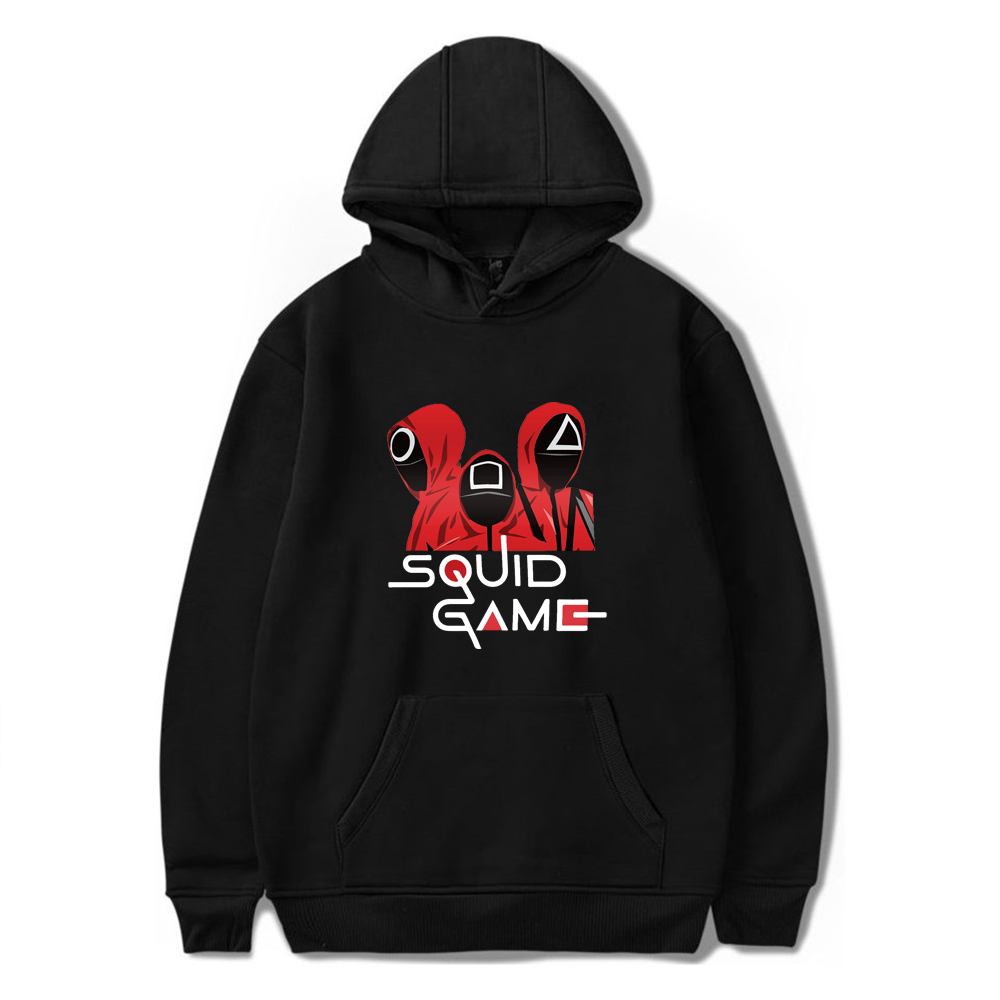Cosplay Theme costume Men's and women's squid printed long sleeved sweatshirts Unisex Korean TV series fashion large 2021 1012, Black;red
Cosplay Theme costume Men's and women's squid printed long sleeved sweatshirts Unisex Korean TV series fashion large 2021 1012, Black;red
