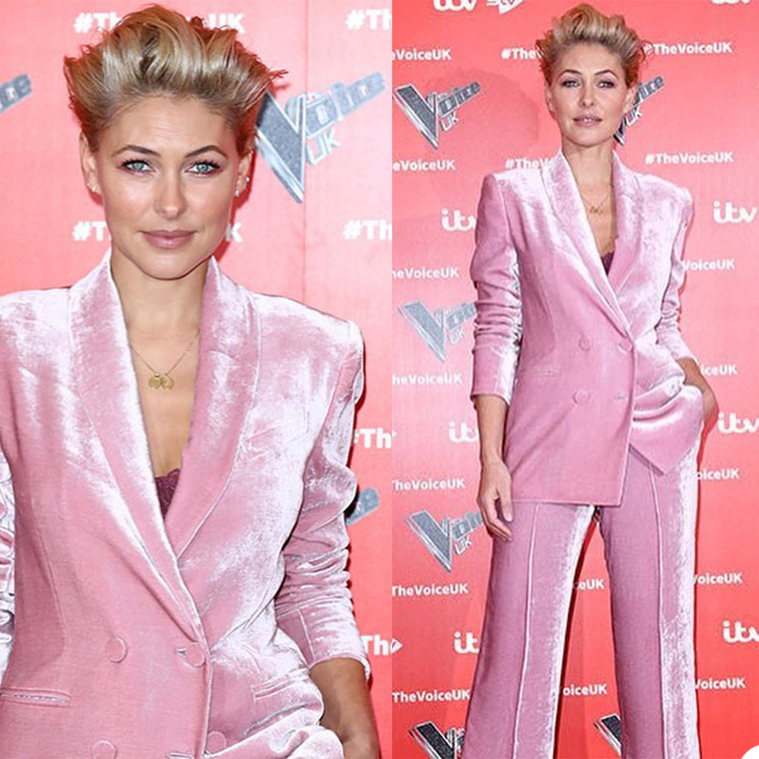 Velvet Fashion Pink Blazer Suits 2 Pieces Long Sleeve Double Breasted Pants Outfits Evening Party Wedding Formal Wear