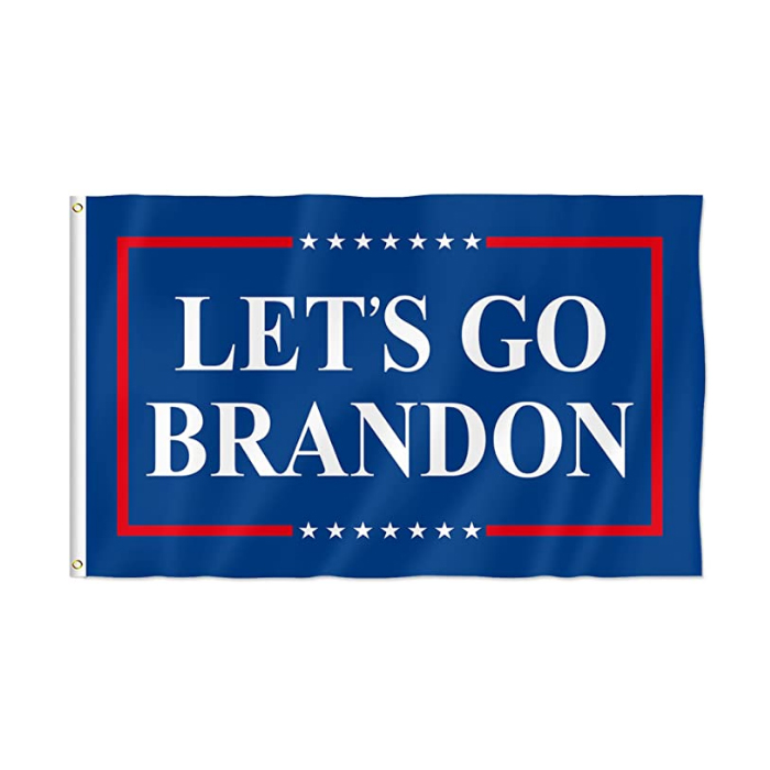 Lets Go Brandon 3x5ft Flags Outdoor Indoor Banners 100D Polyester High Quality Vivid Color With Two Brass Grommets
Lets Go Brandon 3x5ft Flags Outdoor Indoor Banners 100D Polyester High Quality Vivid Color With Two Brass Grommets