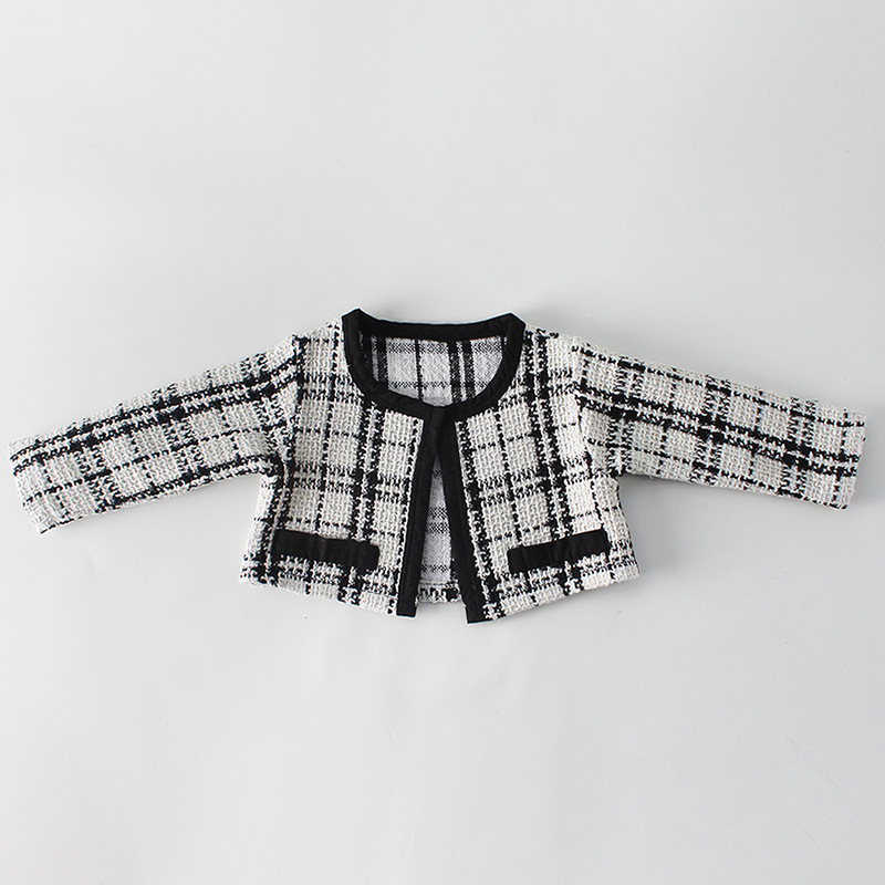 Spring Suit Girl Little Fragrant Princess Long Sleeved Dress Skirt Two Kazakhstan Clothes born Baby 210515