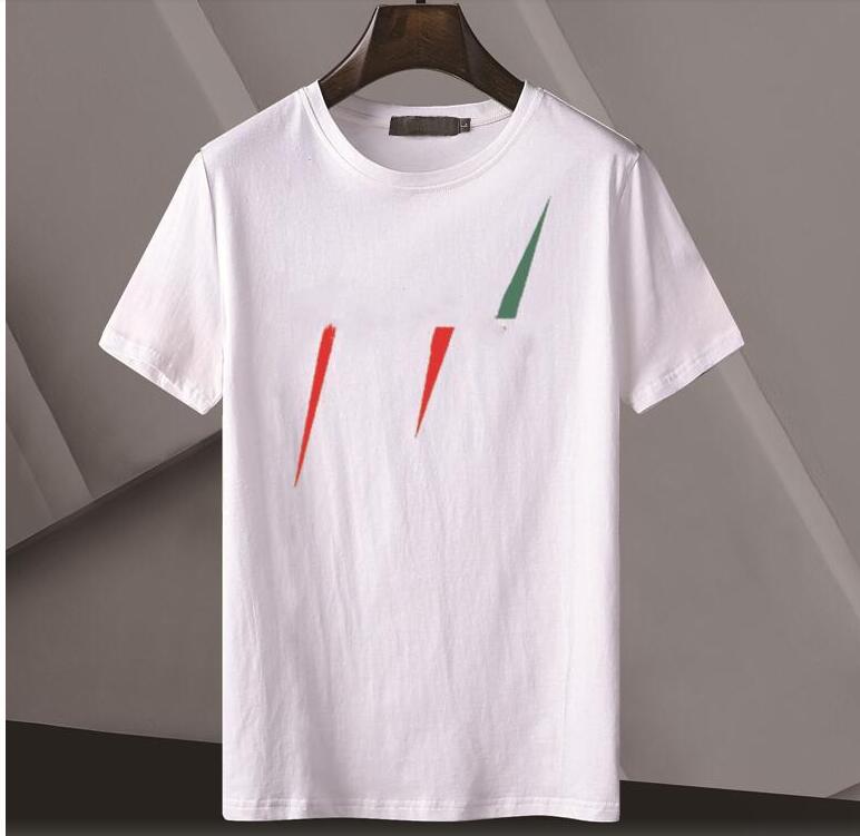 2021 Letter print men T shirt Men Women Black white Summer Fashion Casual Street T-shirt off Designer graffiti stripes White T Shirt