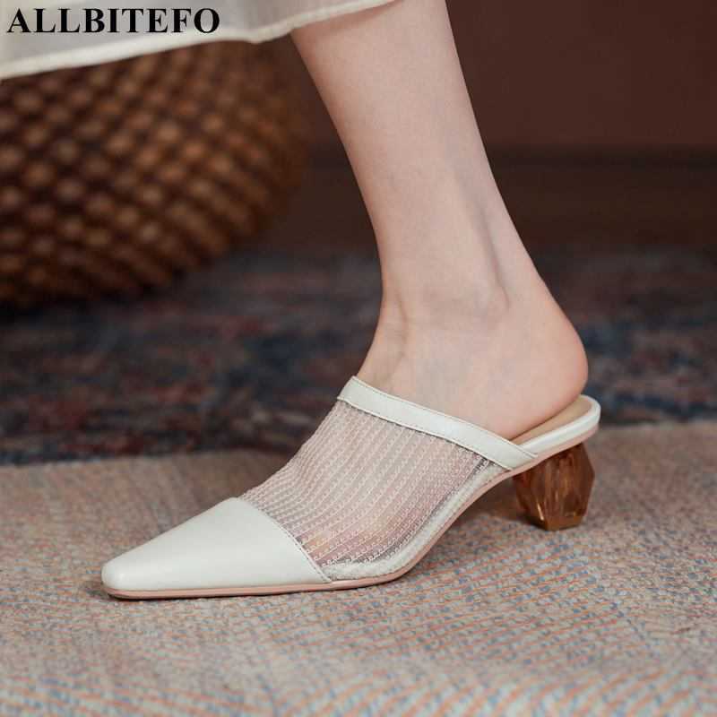 ALLBITEFO Size 34-43 Mesh + Genuine Leather Cool Breathable Women Slippers Summer Sexy Slingback Flip Flops Women Heels Shoes 210611, As picture
ALLBITEFO Size 34-43 Mesh + Genuine Leather Cool Breathable Women Slippers Summer Sexy Slingback Flip Flops Women Heels Shoes 210611, As picture
