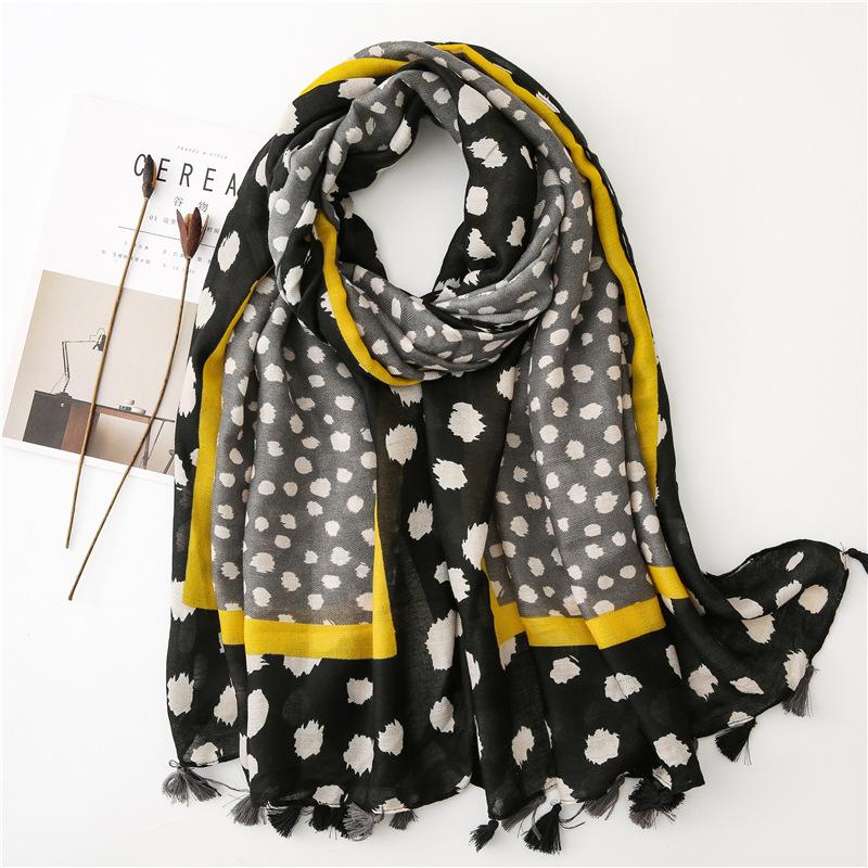 Scarves Scarf Leopard Viscose Silk Autumn Dots Print Style Casual Cotton Tasel Shawl Women Long Cape Multi Purpose
Scarves Scarf Leopard Viscose Silk Autumn Dots Print Style Casual Cotton Tasel Shawl Women Long Cape Multi Purpose