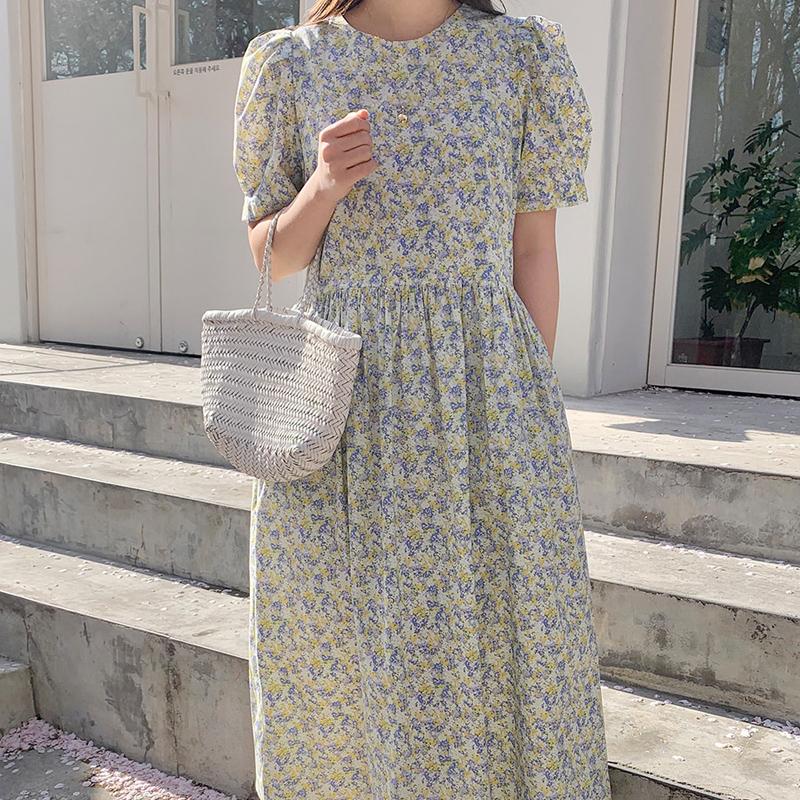 Casual Dresses Short Sleeve Summer Dress Woman Korean Soft Floral With Bubble Elegant Party Robe Femme 15092, Black;gray
Casual Dresses Short Sleeve Summer Dress Woman Korean Soft Floral With Bubble Elegant Party Robe Femme 15092, Black;gray