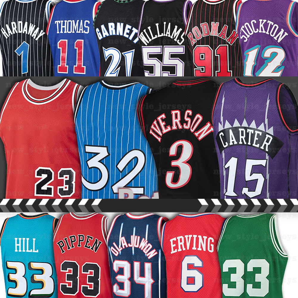 3 Iverson Basketball Jerseys Allen Jason 55 Williams Dennis 91 Rodman Scottie Pippen Thomas Vince 15 Carter Patrick 33 Ewing Tim 1 Hardaway Julius 6 Erving, Men
3 Iverson Basketball Jerseys Allen Jason 55 Williams Dennis 91 Rodman Scottie Pippen Thomas Vince 15 Carter Patrick 33 Ewing Tim 1 Hardaway Julius 6 Erving, Men