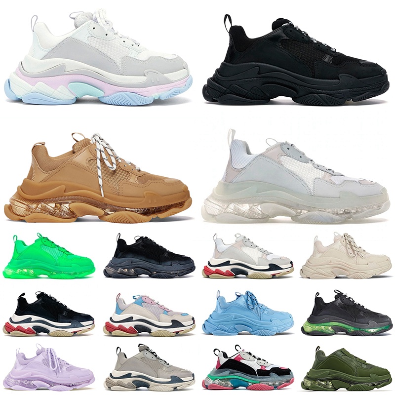 Triple S Designer Shoes Men Women Casual Fashion Paris 17FW Clear Sole Oversized Red Bottoms Black White Glitter Golden Brown Retro Sneakers Luxury Vintage Trainers, C7 grey 36-45
Triple S Designer Shoes Men Women Casual Fashion Paris 17FW Clear Sole Oversized Red Bottoms Black White Glitter Golden Brown Retro Sneakers Luxury Vintage Trainers, C7 grey 36-45