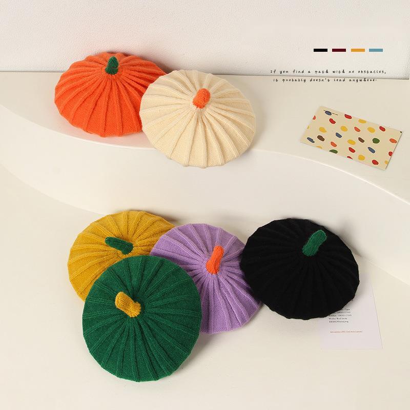 Berets Fashion Knitted Beret Multicolor Children's Baby Hat Autumn And Winter Style Accessories Cute Painter Girl Child, Black
Berets Fashion Knitted Beret Multicolor Children's Baby Hat Autumn And Winter Style Accessories Cute Painter Girl Child, Black