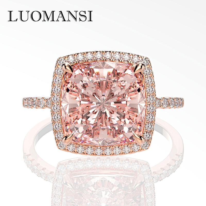 Cluster Rings Luomansi Luxury 100% 925 Sterling Silver Moissanite Gemstone Diamond Wedding Engagement Ring High-end Jewelry, Golden;silver
Cluster Rings Luomansi Luxury 100% 925 Sterling Silver Moissanite Gemstone Diamond Wedding Engagement Ring High-end Jewelry, Golden;silver