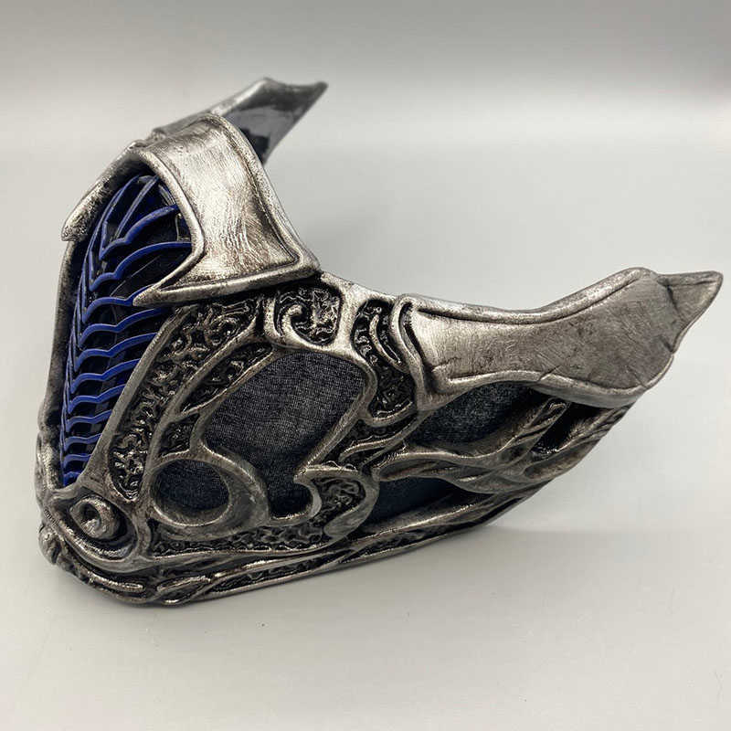 2021 Mortal Kombat SubZero Scorpion Cosplay Masks PVC Half Face Halloween Role Play Costume Props X08034065867