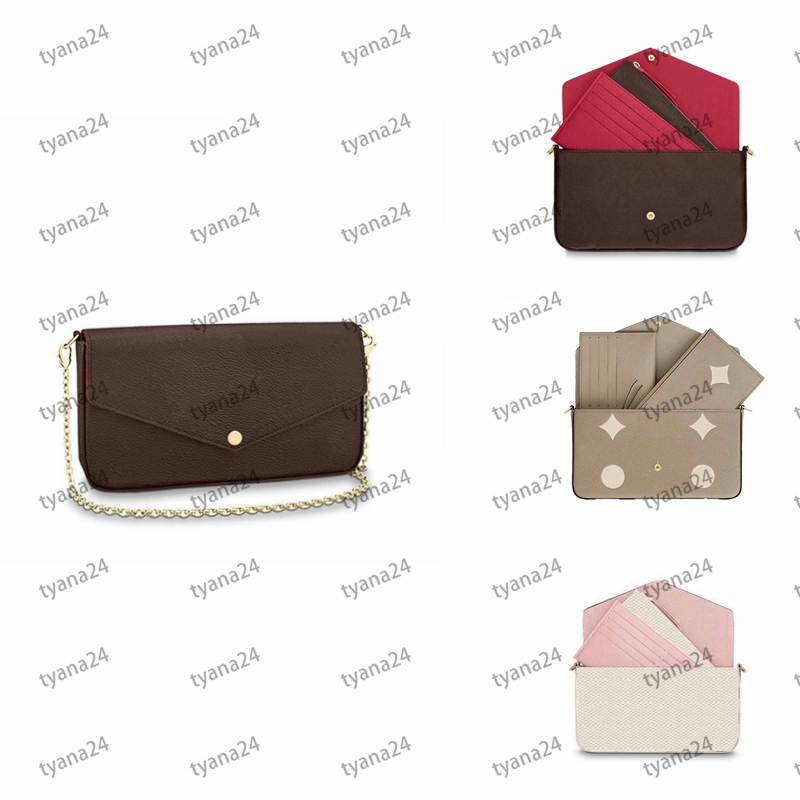 wallet women handbags 3pcs Designer Bags M61276 M69977 POCHETTE FELICIE chain shoulder bag Wallets Coin Clutch Purse designers Crossbody Removable cross body Tote, La01 12/7/1.5cm
wallet women handbags 3pcs Designer Bags M61276 M69977 POCHETTE FELICIE chain shoulder bag Wallets Coin Clutch Purse designers Crossbody Removable cross body Tote, La01 12/7/1.5cm