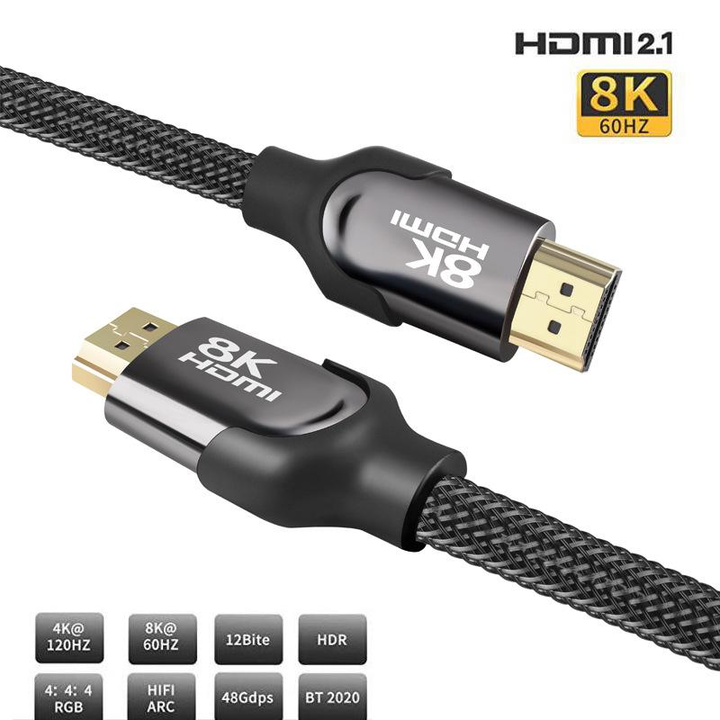 Audio Cables & Connectors 2.1 HD 8K 60Hz Cable 4K 120Hz 2K 144Hz HDR 3D For PS4 Projector Notebook PC Set-top Box
Audio Cables & Connectors 2.1 HD 8K 60Hz Cable 4K 120Hz 2K 144Hz HDR 3D For PS4 Projector Notebook PC Set-top Box