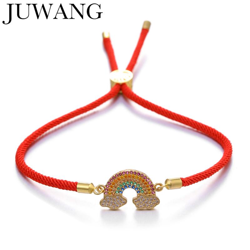 Link, Chain Gold Rainbow Bar Bracelet Colorful Cubic Zircon Red Rope Handmade For Women Girls Adjustable Fashion Jewelry
Link, Chain Gold Rainbow Bar Bracelet Colorful Cubic Zircon Red Rope Handmade For Women Girls Adjustable Fashion Jewelry