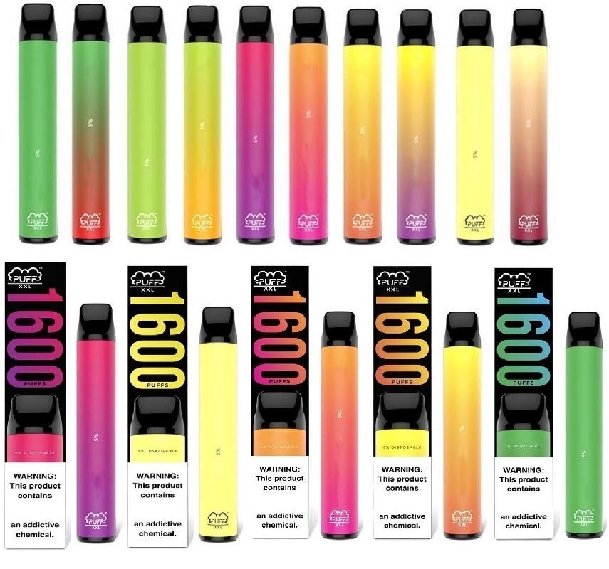 Puff XXL Disposable Vapes Pen 1600 Puffs Pre Filled Pods Vape Cartridge Puff Bars e cigarette ship fast 30 colors
Puff XXL Disposable Vapes Pen 1600 Puffs Pre Filled Pods Vape Cartridge Puff Bars e cigarette ship fast 30 colors