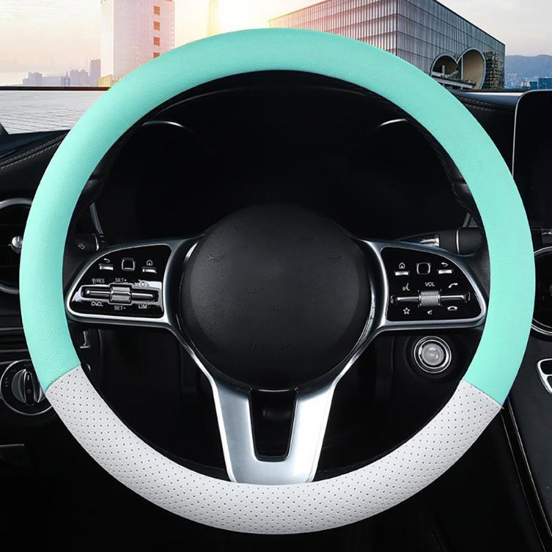Steering Wheel Covers 38cm Styling Car Cover Candy Color Sweat-proof Universal Micro Fiber Leather Interior Accessories
Steering Wheel Covers 38cm Styling Car Cover Candy Color Sweat-proof Universal Micro Fiber Leather Interior Accessories