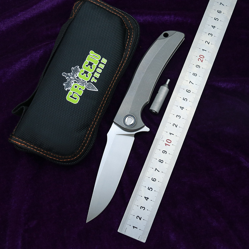 Green Thorn Overkill Titanium Alloy Handle D2 Steel Folding Knife Outdoor Camping Survival Kitchen Multifunction F95 F3 F111 F1EDC Tool
Green Thorn Overkill Titanium Alloy Handle D2 Steel Folding Knife Outdoor Camping Survival Kitchen Multifunction F95 F3 F111 F1EDC Tool