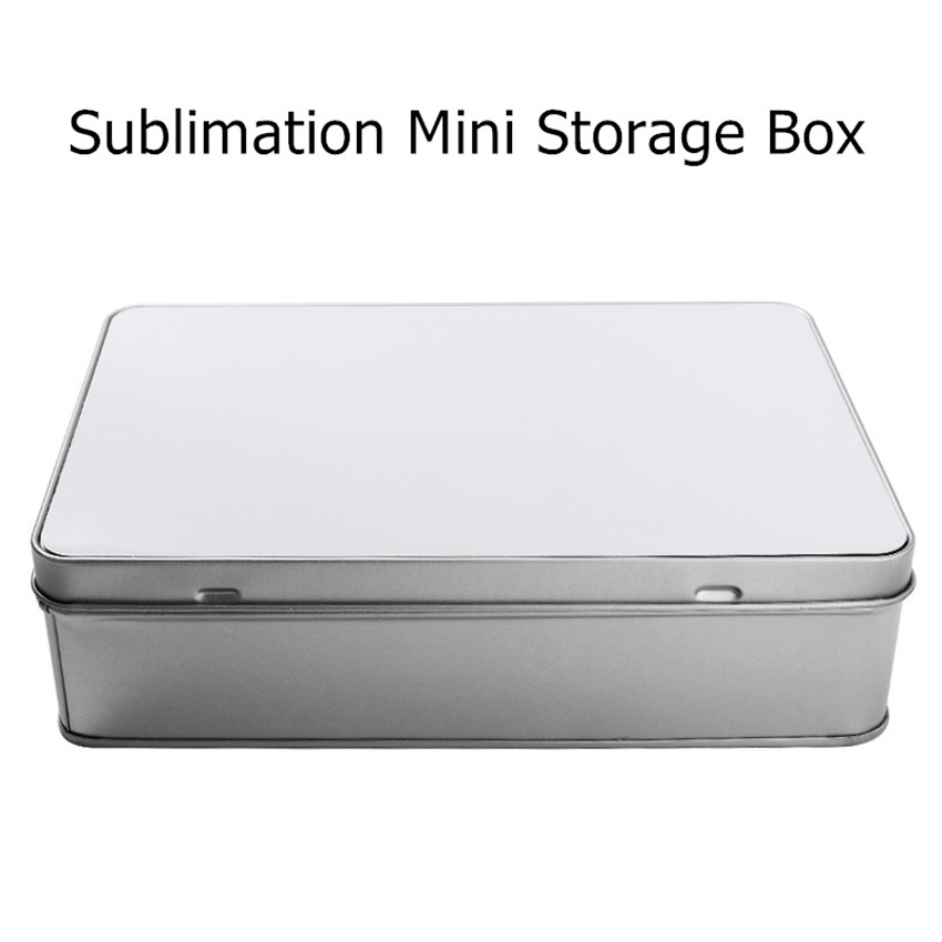 Sublimation Storage Boxes Tinplate Blank Customized Cosmetic Storages Box Rectangular Candy Jar Aluminum Alloy Metal Jars A022197057