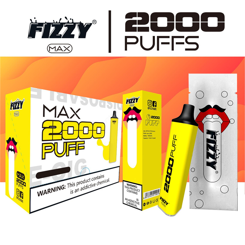 2021 Arrival Original Disposable Vape Pen E-cigarette Fizzy Max 2000 Puff E Cig Vapes
2021 Arrival Original Disposable Vape Pen E-cigarette Fizzy Max 2000 Puff E Cig Vapes