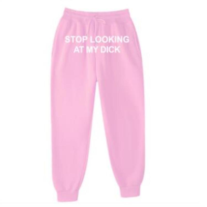 Autumn Winter Fleece Men Acetate Womens Pants Joggers Sweat Stop Looking At My Dick Sweatpants Hip Hop Print High Waist, Beige
Autumn Winter Fleece Men Acetate Womens Pants Joggers Sweat Stop Looking At My Dick Sweatpants Hip Hop Print High Waist, Beige