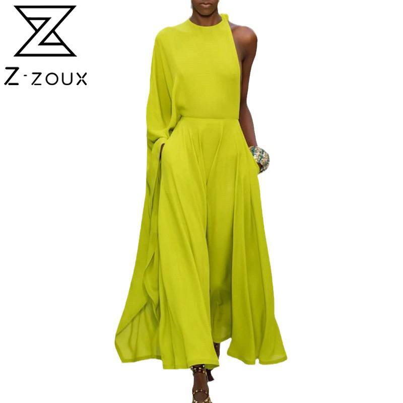 Women Jumpsuit One Shoulder Loose Leisure Rompers Long Womens High Waist Wide Leg Plus Size Ladies s 210524, Green
Women Jumpsuit One Shoulder Loose Leisure Rompers Long Womens High Waist Wide Leg Plus Size Ladies s 210524, Green