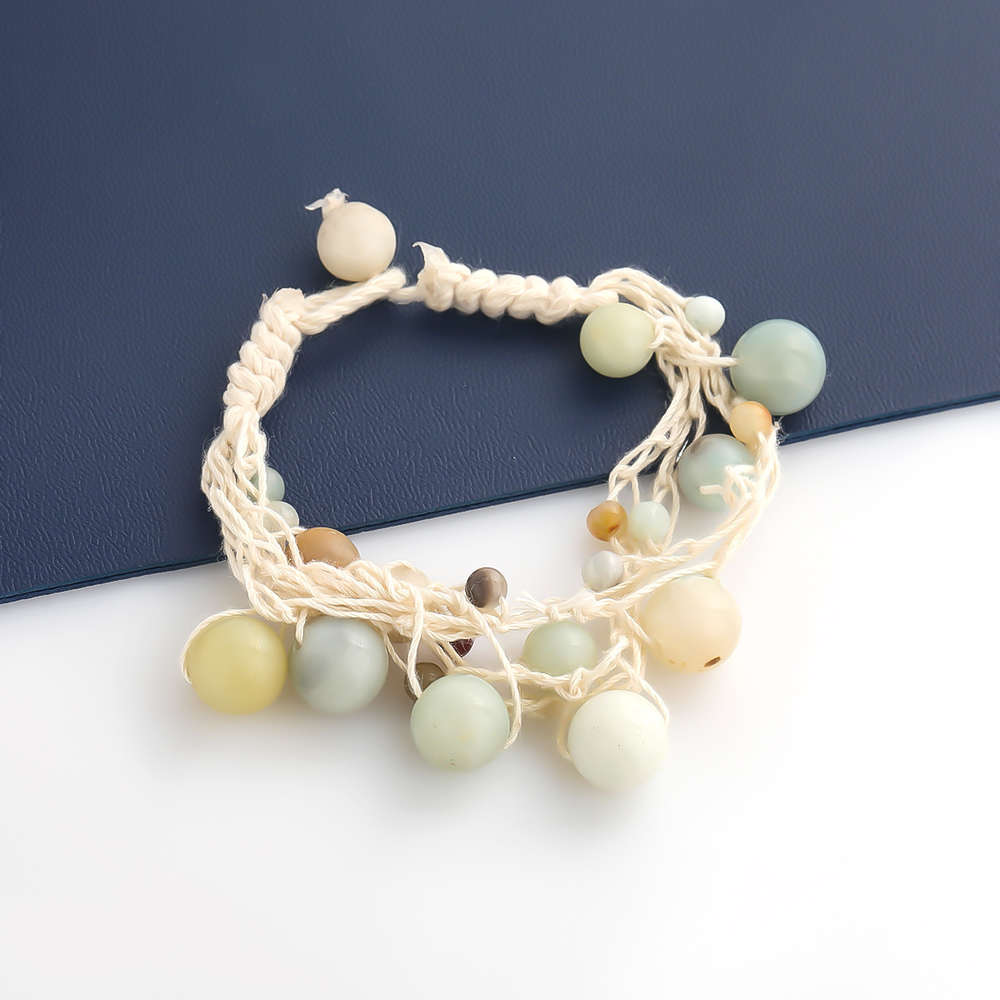 Ins wind net red resin bead cotton rope weaving hip hop Bracelet women's Korean hand jewelry, Golden;silver
Ins wind net red resin bead cotton rope weaving hip hop Bracelet women's Korean hand jewelry, Golden;silver