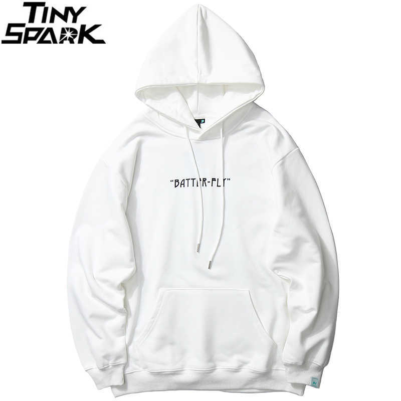 Men Hip Hop Sweatshirt Hoodie Color Butterfly Streetwear Harajuku Pullover Hoodie Cotton Fleece Winter Autumn Black Hoodie 210802