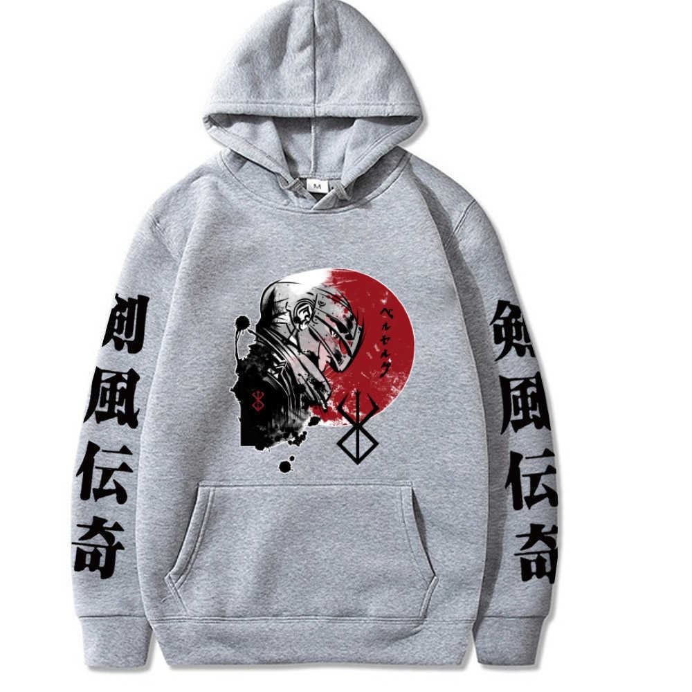 2021 Anime Berserk Pullover Tops Long Sleeve Hip Hop Fashion Hoodie Y0804
