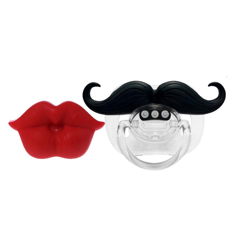 Pacifiers# 2pcs/Set Silicone Funny Baby Beard Pacifiers Dummy Nipple Teethers Toddler Orthodontic Soothers Lip Mouth Shape Nipples
Pacifiers# 2pcs/Set Silicone Funny Baby Beard Pacifiers Dummy Nipple Teethers Toddler Orthodontic Soothers Lip Mouth Shape Nipples
