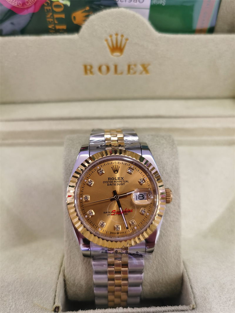 With Original Box DateJust 36mm 41mm Watch Diamond Dial bezel 126234 A2813 Automatic Mens Watches Steel Two Tone Gold Jubilee Bracelet woman Wristwatches 2813, 41mm original box + watch