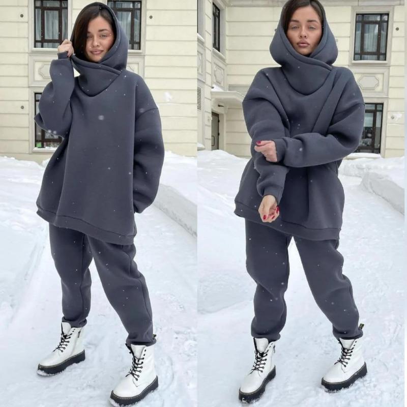 Women's Two Piece Pants Casual Women Fleece Tracksuit Autumn Winter Sweatshirts Jogger Set Oversized Female Hoodies Sportswear Suit, White
Women's Two Piece Pants Casual Women Fleece Tracksuit Autumn Winter Sweatshirts Jogger Set Oversized Female Hoodies Sportswear Suit, White