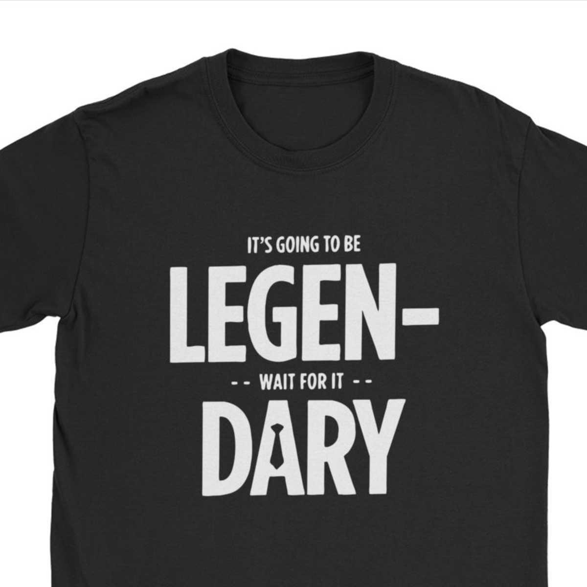 Men's LegenDary How I Met Your Mother T Shirts Tv Show Barney Ted Puzzles Christmas T-Shirts for Men Gift 210629