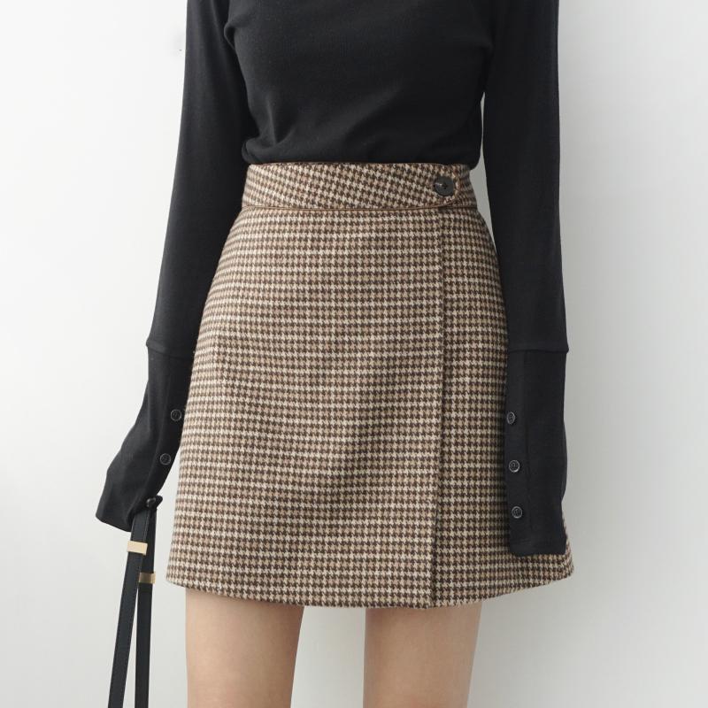 Skirts 2021 Sexy Winte High Waist Vintage Petticoat Lattice Plaid Skirt Woolen Woman Pencil Lolita Bodycon, Khaki
Skirts 2021 Sexy Winte High Waist Vintage Petticoat Lattice Plaid Skirt Woolen Woman Pencil Lolita Bodycon, Khaki