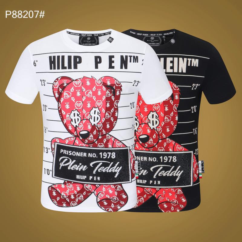 Men's T-Shirts -Brand Tshirt Men PP Teddy Bear Rhinestones Cotton Casual Short-Sleeved Tees Hip Hop O-Neck T Shirts Clothing, Black
Men's T-Shirts -Brand Tshirt Men PP Teddy Bear Rhinestones Cotton Casual Short-Sleeved Tees Hip Hop O-Neck T Shirts Clothing, Black