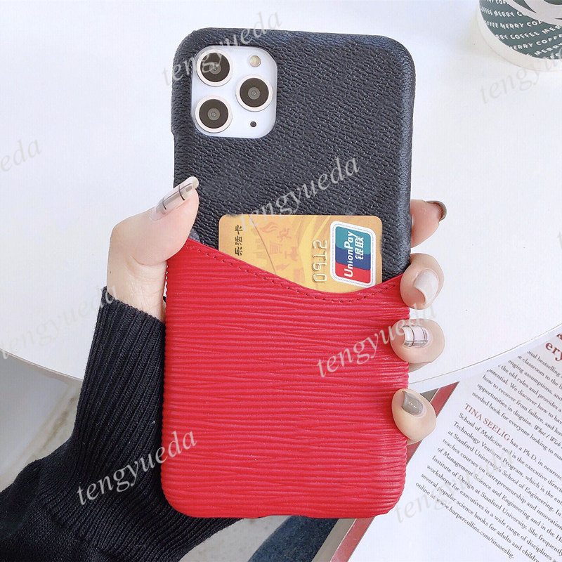 Fashion Designer Phone Cases for iphone 17 Series 16 15 14 13 13pro 12 11 pro max Leather Metal Letters Card Holder Luxury Case with Samsung S22 S23 S24 S25 ultra