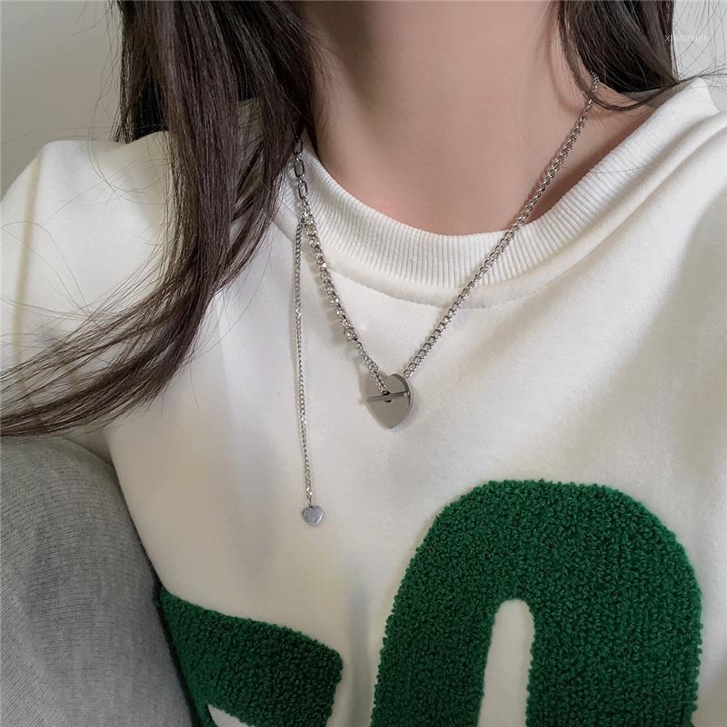 Chains 2022 Kpop Harajuku Goth Love Heart Pendant Crystal Chain Metal Stainless Steel Necklace For Women Men Punk Trendy Y2K Jewelry
Chains 2022 Kpop Harajuku Goth Love Heart Pendant Crystal Chain Metal Stainless Steel Necklace For Women Men Punk Trendy Y2K Jewelry