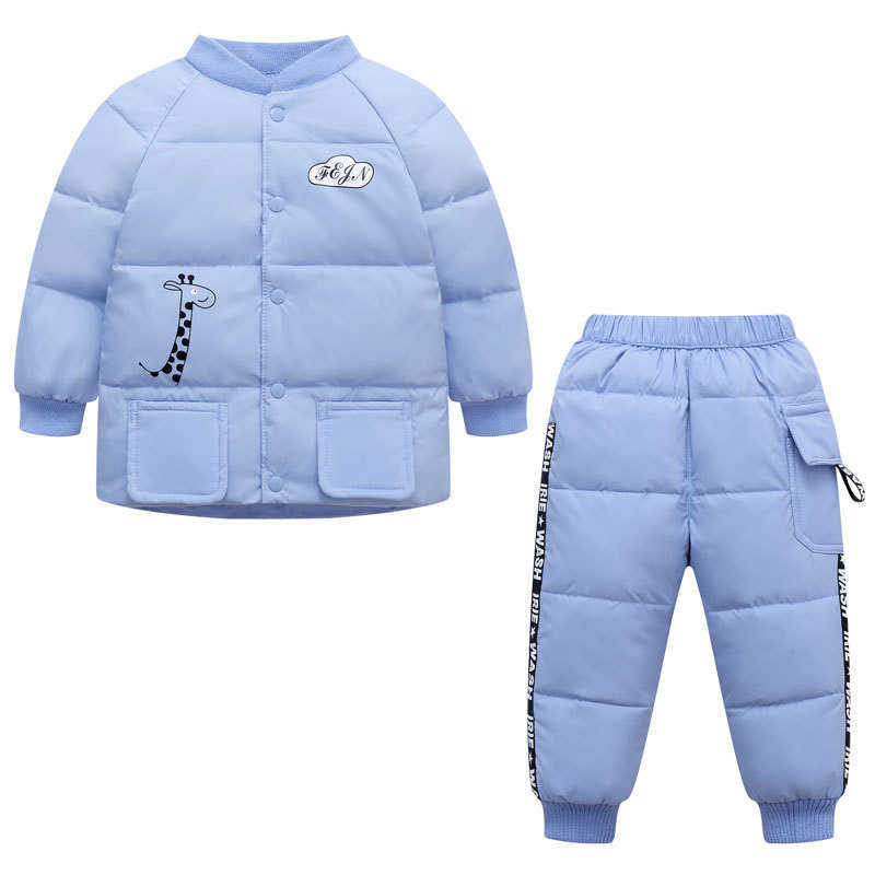 Kids Down Sets 2pcs Down Jackets and Pants Suits Thickened Warm Winter Toddlers Wear Solid Blue Children Down Coats Set G1023, Blue;gray
Kids Down Sets 2pcs Down Jackets and Pants Suits Thickened Warm Winter Toddlers Wear Solid Blue Children Down Coats Set G1023, Blue;gray