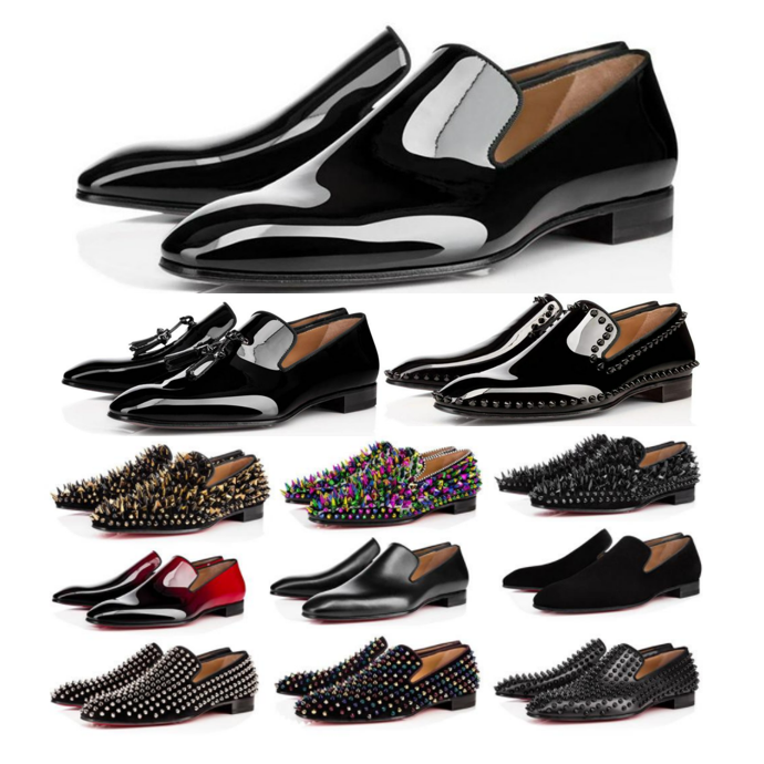 2021 Red Bottom Shoes Designers Dress Shoe Low Flat Rivets Man Banquet Business Luxurys Suede Spikes Genuine Stylist Sneakers With box
2021 Red Bottom Shoes Designers Dress Shoe Low Flat Rivets Man Banquet Business Luxurys Suede Spikes Genuine Stylist Sneakers With box