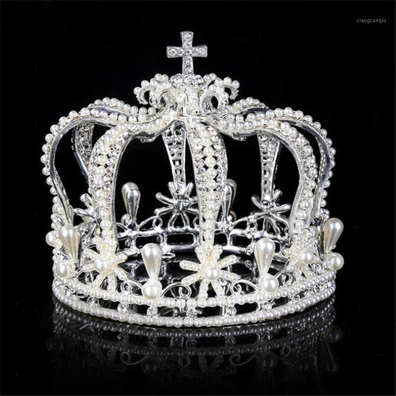 Baroque Cross Crown Bridal Wedding Hair Jewelry Banquet Prom Tiaras And Crowns Headband Queen King Round Diadem Clips & Barrettes, Golden;silver
Baroque Cross Crown Bridal Wedding Hair Jewelry Banquet Prom Tiaras And Crowns Headband Queen King Round Diadem Clips & Barrettes, Golden;silver