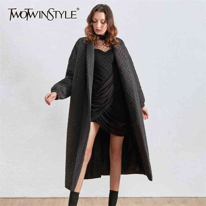 Loose Cotton Coat For Women V Neck Long Sleeve Back Button Casual Black Parkas Female Fashion Clothing Winter 210524
Loose Cotton Coat For Women V Neck Long Sleeve Back Button Casual Black Parkas Female Fashion Clothing Winter 210524