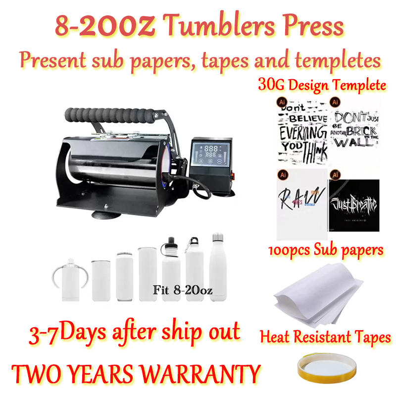 Sublimation Machinng Heat Press Machine Printer Suitable For 8/12/16/20oz Straight Tumblers 110V Thermal Transfer Machines New Arrive by EXPRESS
Sublimation Machinng Heat Press Machine Printer Suitable For 8/12/16/20oz Straight Tumblers 110V Thermal Transfer Machines New Arrive by EXPRESS