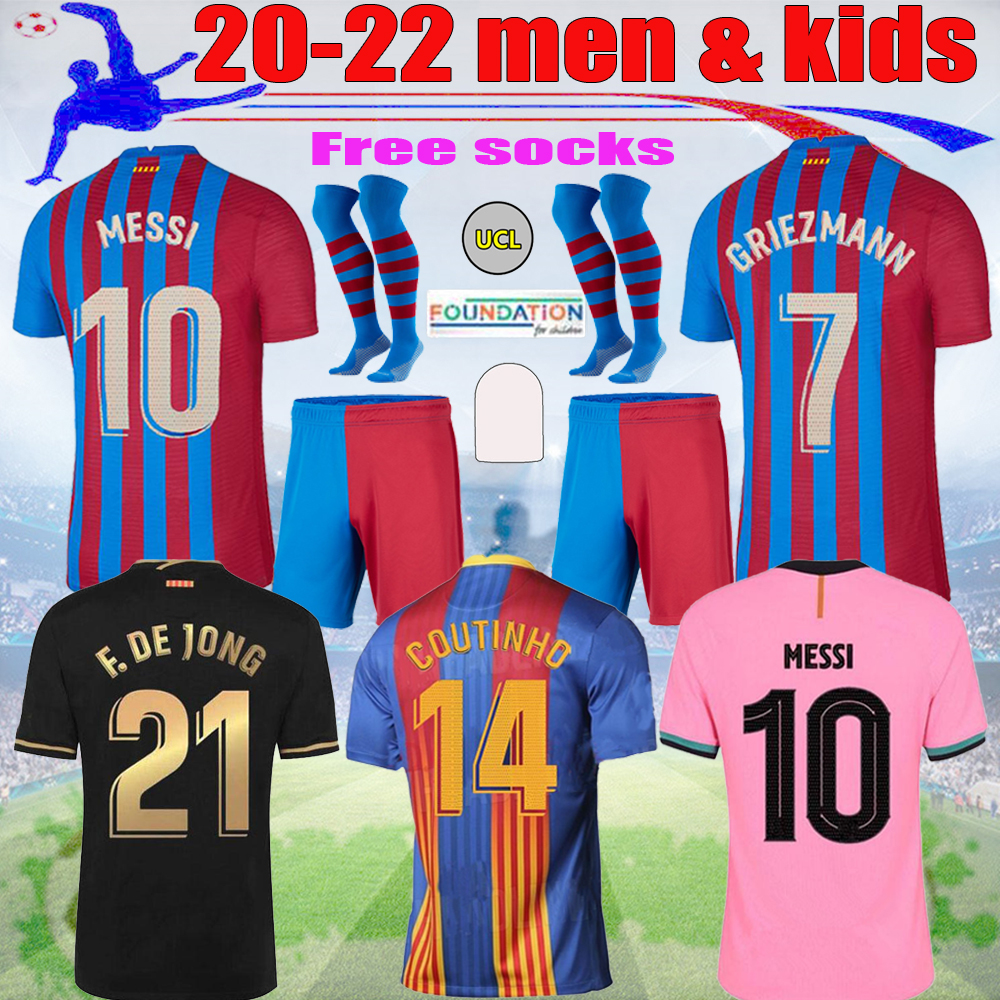2021 MESSI GRIEZMANN soccer jersey BARCA KUN AGUERO Fans & players version shirt ANSU FATI 21 22 F.DE JONG men kids football kit, 20/21 away fans
2021 MESSI GRIEZMANN soccer jersey BARCA KUN AGUERO Fans & players version shirt ANSU FATI 21 22 F.DE JONG men kids football kit, 20/21 away fans