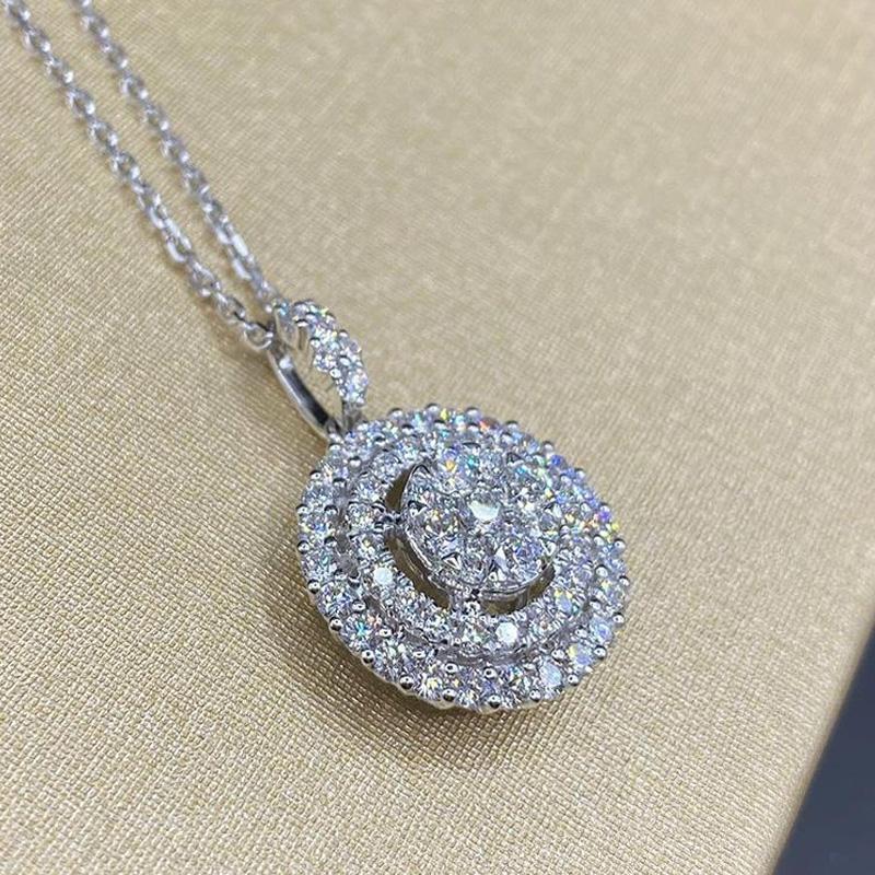 Pendant Necklaces Huitan Cute Round Shaped Necklace With Full CZ Stone For Women Delicate Accessories Party Daily Wear Trendy Jewelry Gift
Pendant Necklaces Huitan Cute Round Shaped Necklace With Full CZ Stone For Women Delicate Accessories Party Daily Wear Trendy Jewelry Gift