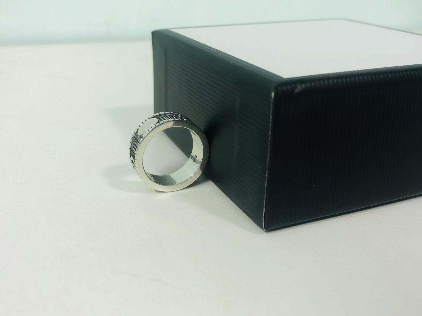 925 sterling silver skull rings moissanite anelli bague for mens and women Party promise jewelry gift with box
