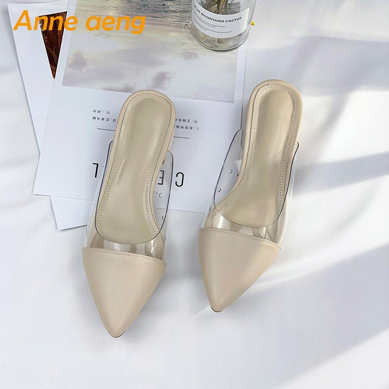 Slippers 2021 Summer Women Low Square Heel Pointed Toe Outside Mules Casual Shoes Female Slides Big Size, Black
Slippers 2021 Summer Women Low Square Heel Pointed Toe Outside Mules Casual Shoes Female Slides Big Size, Black