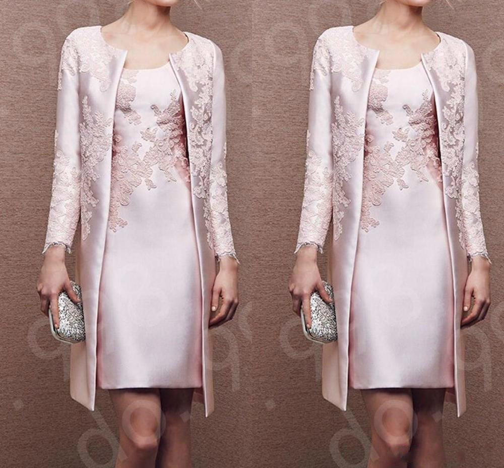 Pink Lace Mother Of The Bride Dresses 2020 Formal Gown Outfit Coat Long Sleeve Jacket Above Knee Length Wedding Guest Dress, Same as picture
Pink Lace Mother Of The Bride Dresses 2020 Formal Gown Outfit Coat Long Sleeve Jacket Above Knee Length Wedding Guest Dress, Same as picture