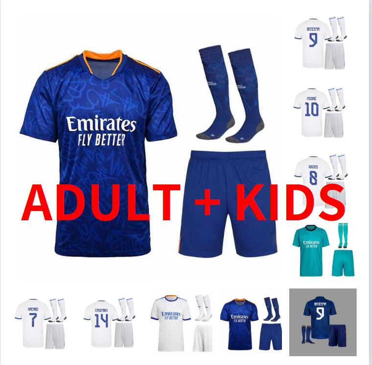 21 22 ALABA CAMAVINGA BENZEMA Soccer Jerseys RODRGO KROOS HAZARD MODRIC home away adult kids kit ASENSIO ISCO VALVERDE MARCELO BALE 2021 2022 Football shirt uniforms
21 22 ALABA CAMAVINGA BENZEMA Soccer Jerseys RODRGO KROOS HAZARD MODRIC home away adult kids kit ASENSIO ISCO VALVERDE MARCELO BALE 2021 2022 Football shirt uniforms